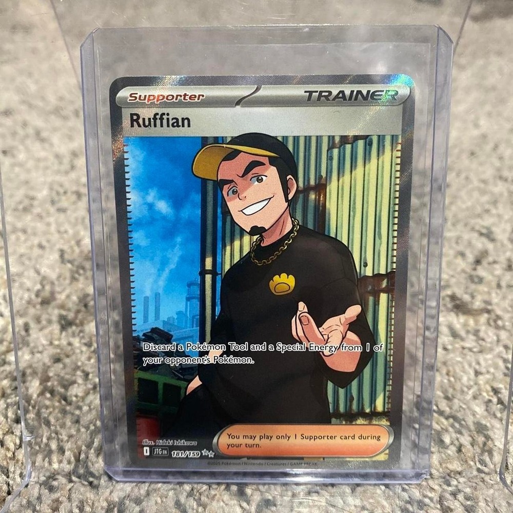Pokemon Trading Card Ruffian 181/159 Ultra Rare Journey Together Holo NM